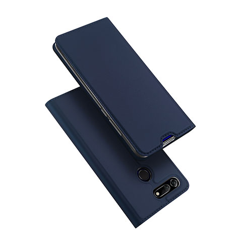 Handytasche Stand Schutzhülle Leder für Huawei Honor V20 Blau