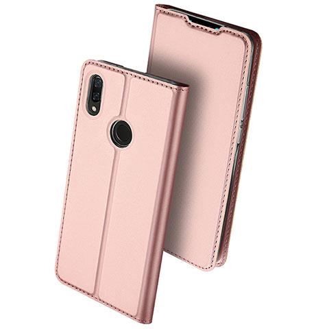 Handytasche Stand Schutzhülle Leder für Huawei Y9 (2019) Rosegold