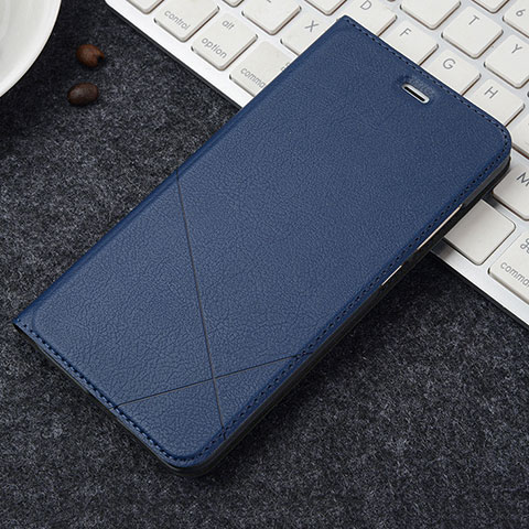 Handytasche Stand Schutzhülle Leder für Oppo A3 Blau