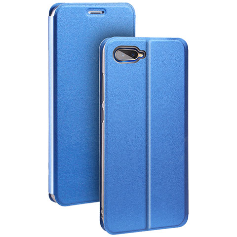 Handytasche Stand Schutzhülle Leder für Oppo RX17 Neo Blau