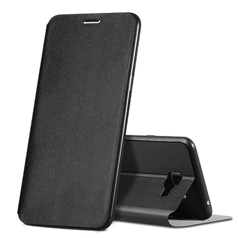 Handytasche Stand Schutzhülle Leder für Samsung Galaxy C5 SM-C5000 Schwarz