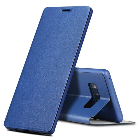 Handytasche Stand Schutzhülle Leder für Samsung Galaxy Note 8 Duos N950F Blau