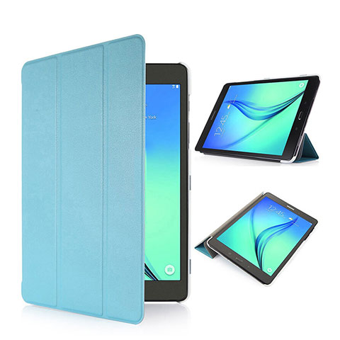 Handytasche Stand Schutzhülle Leder für Samsung Galaxy Tab S2 8.0 SM-T710 SM-T715 Hellblau