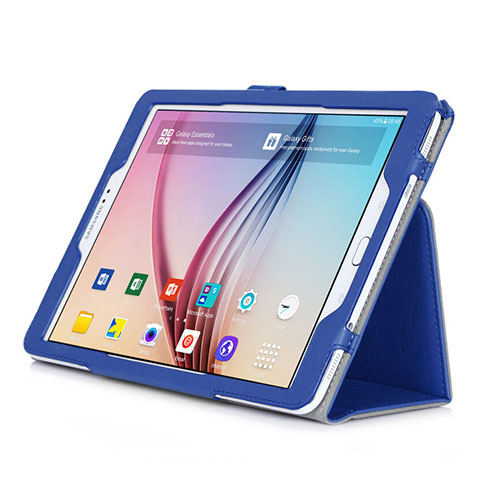 Handytasche Stand Schutzhülle Leder für Samsung Galaxy Tab S2 9.7 SM-T810 SM-T815 Blau