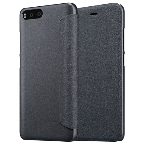 Handytasche Stand Schutzhülle Leder für Xiaomi Mi 6 Schwarz