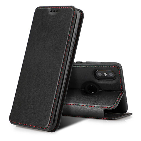 Handytasche Stand Schutzhülle Leder für Xiaomi Mi Mix 3 Schwarz