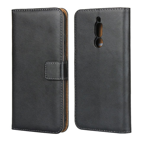 Handytasche Stand Schutzhülle Leder für Xiaomi Redmi 8 Schwarz