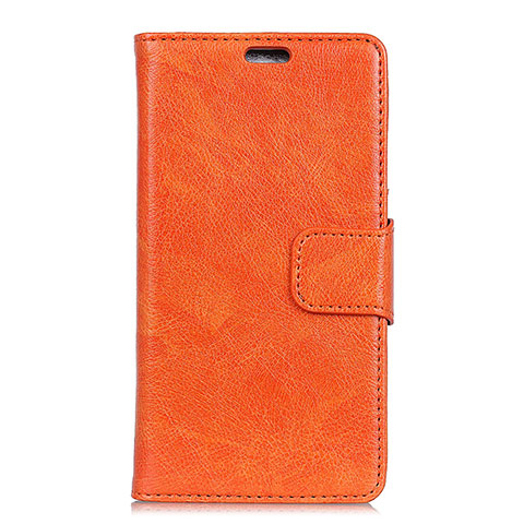 Handytasche Stand Schutzhülle Leder Hülle für Alcatel 3V Orange