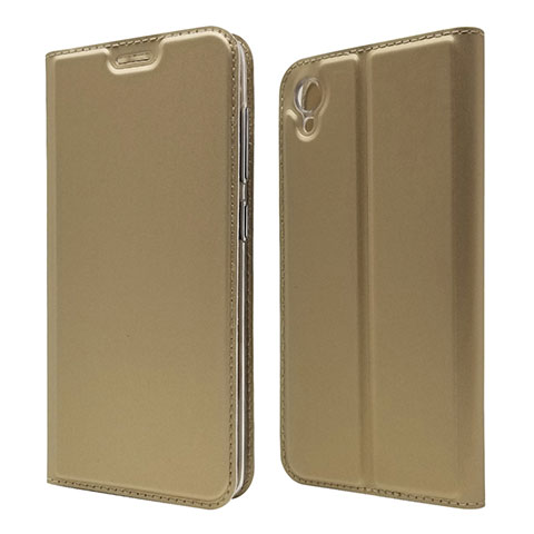 Handytasche Stand Schutzhülle Leder Hülle für Asus ZenFone Live L1 ZA550KL Gold