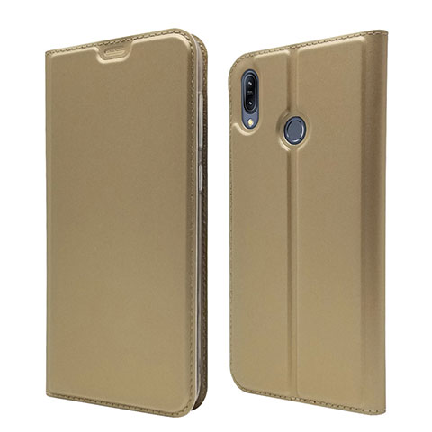 Handytasche Stand Schutzhülle Leder Hülle für Asus Zenfone Max M2 ZB633KL Gold