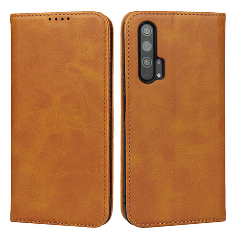 Handytasche Stand Schutzhülle Leder Hülle für Huawei Honor 20 Pro Orange