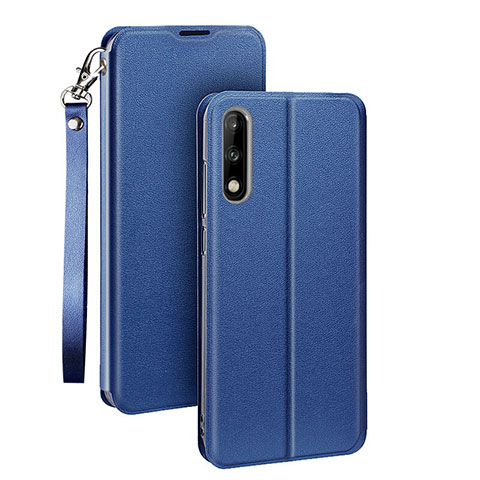 Handytasche Stand Schutzhülle Leder Hülle für Huawei Honor 9X Blau