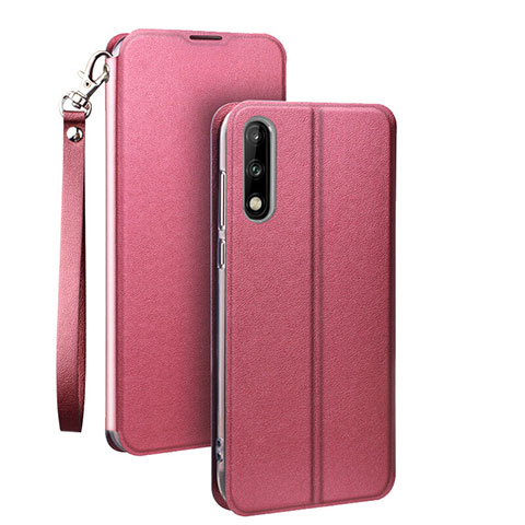 Handytasche Stand Schutzhülle Leder Hülle für Huawei Honor 9X Rosa