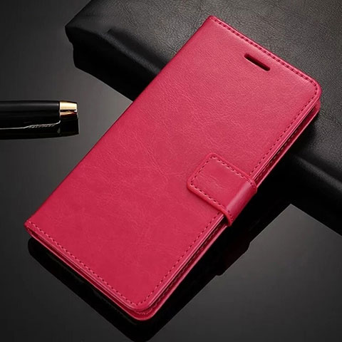 Handytasche Stand Schutzhülle Leder Hülle für Huawei Nova 6 Rot