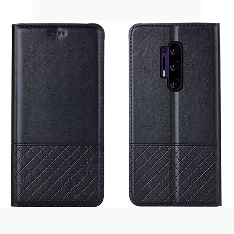 Handytasche Stand Schutzhülle Leder Hülle für OnePlus 8 Pro Schwarz