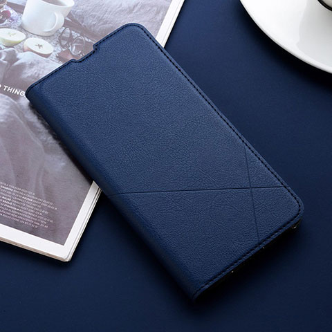 Handytasche Stand Schutzhülle Leder Hülle für Oppo Reno2 Z Blau