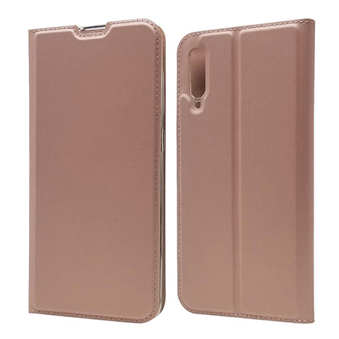 Handytasche Stand Schutzhülle Leder Hülle für Samsung Galaxy A70S Rosegold