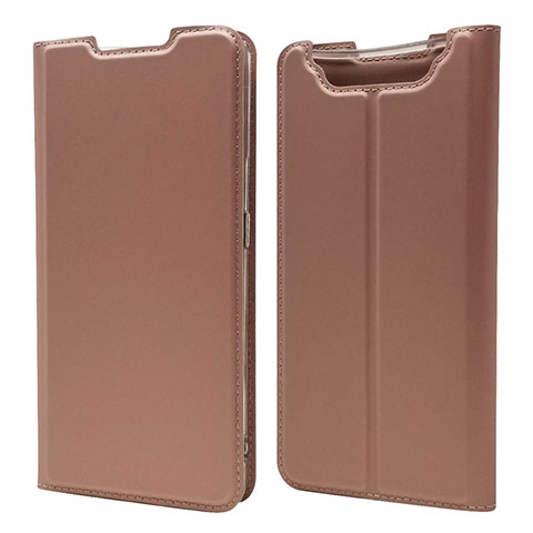 Handytasche Stand Schutzhülle Leder Hülle für Samsung Galaxy A80 Rosegold