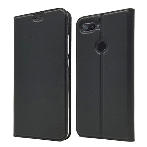 Handytasche Stand Schutzhülle Leder Hülle für Xiaomi Mi 8 Lite Schwarz