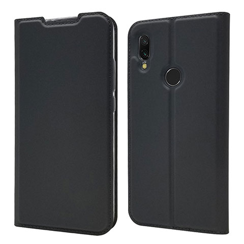 Handytasche Stand Schutzhülle Leder Hülle für Xiaomi Redmi 7 Schwarz