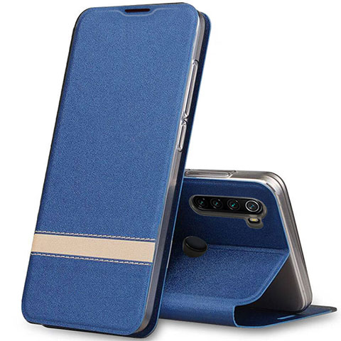 Handytasche Stand Schutzhülle Leder Hülle für Xiaomi Redmi Note 8 Blau