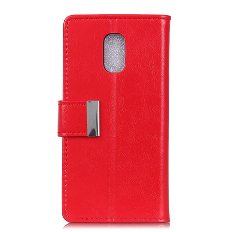 Handytasche Stand Schutzhülle Leder Hülle L01 für Asus ZenFone V500KL Rot