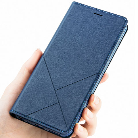 Handytasche Stand Schutzhülle Leder Hülle L01 für Huawei Honor 9 Lite Blau