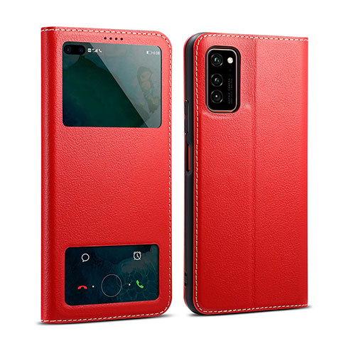 Handytasche Stand Schutzhülle Leder Hülle L01 für Huawei Honor View 30 5G Rot