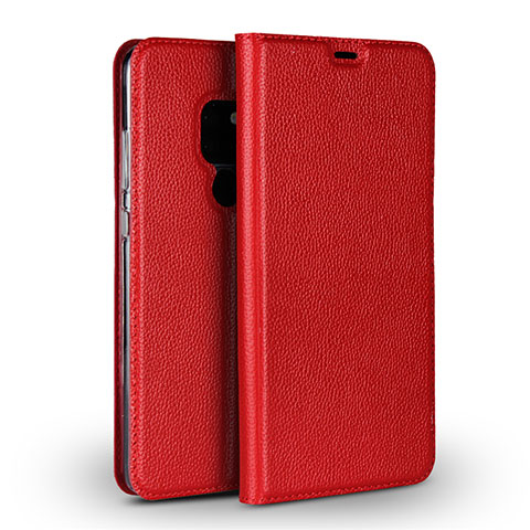 Handytasche Stand Schutzhülle Leder Hülle L01 für Huawei Mate 20 Rot