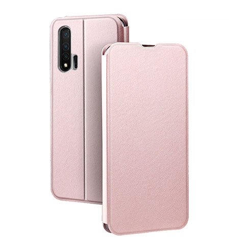 Handytasche Stand Schutzhülle Leder Hülle L01 für Huawei Nova 6 5G Rosegold