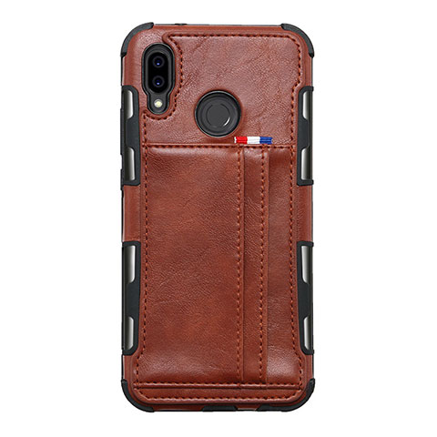 Handytasche Stand Schutzhülle Leder Hülle L01 für Huawei P20 Lite Orange