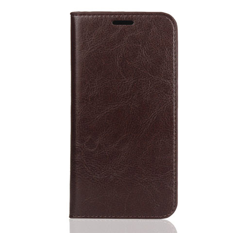 Handytasche Stand Schutzhülle Leder Hülle L01 für Huawei Y5 (2019) Braun