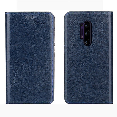 Handytasche Stand Schutzhülle Leder Hülle L01 für OnePlus 8 Pro Blau