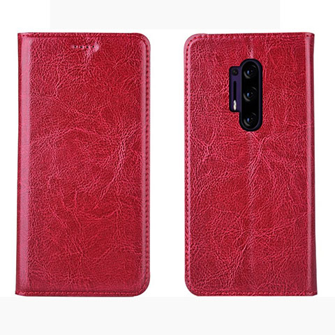 Handytasche Stand Schutzhülle Leder Hülle L01 für OnePlus 8 Pro Rot