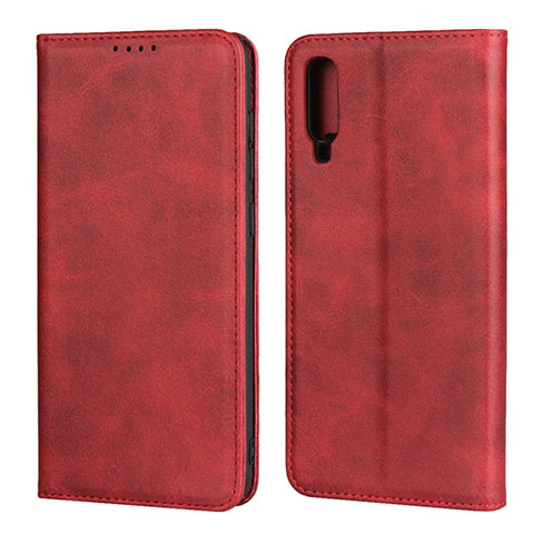 Handytasche Stand Schutzhülle Leder Hülle L01 für Samsung Galaxy A70 Rot