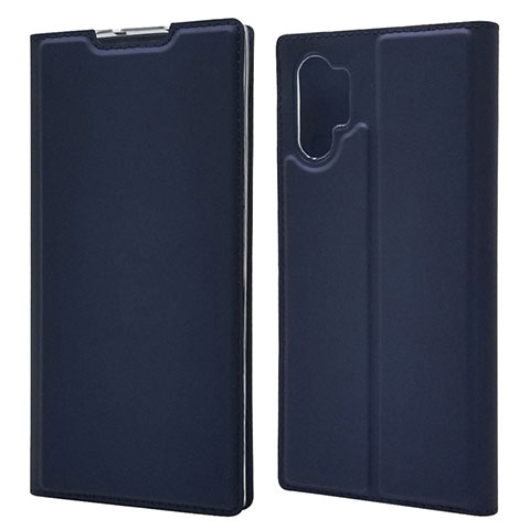 Handytasche Stand Schutzhülle Leder Hülle L01 für Samsung Galaxy Note 10 Plus 5G Blau