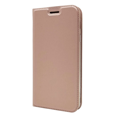 Handytasche Stand Schutzhülle Leder Hülle L01 für Sony Xperia XA3 Rosegold