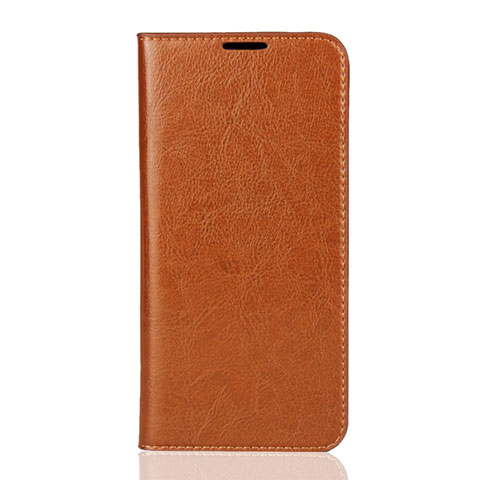 Handytasche Stand Schutzhülle Leder Hülle L01 für Xiaomi Mi 9 Lite Orange