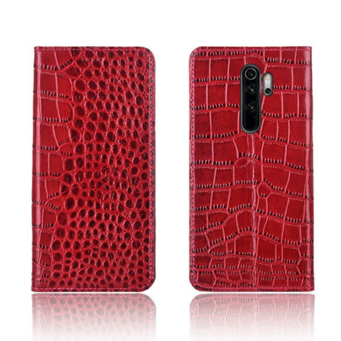 Handytasche Stand Schutzhülle Leder Hülle L01 für Xiaomi Redmi Note 8 Pro Rot