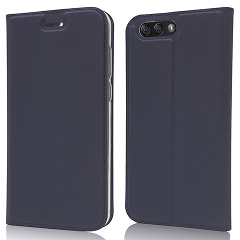 Handytasche Stand Schutzhülle Leder Hülle L02 für Asus Zenfone 4 ZE554KL Blau