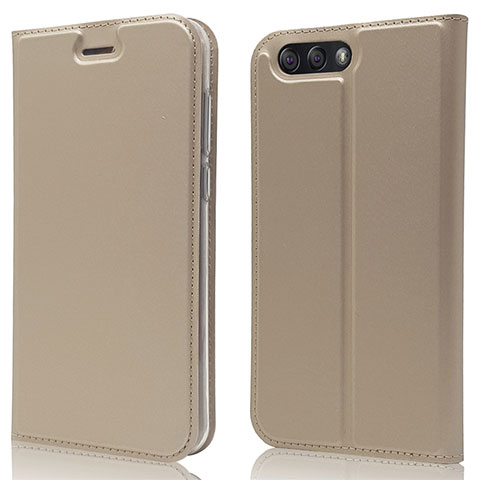 Handytasche Stand Schutzhülle Leder Hülle L02 für Asus Zenfone 4 ZE554KL Gold