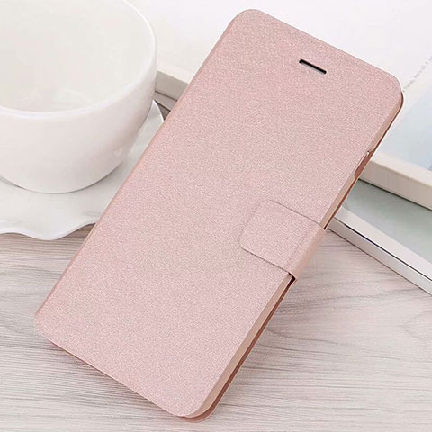 Handytasche Stand Schutzhülle Leder Hülle L02 für Huawei Mate 20 Lite Rosegold