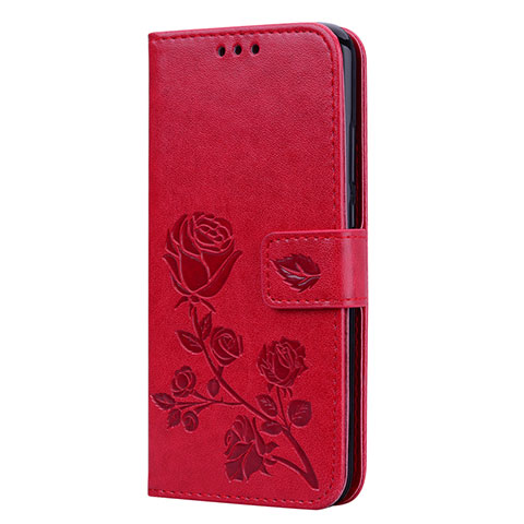 Handytasche Stand Schutzhülle Leder Hülle L02 für Huawei Nova 3e Rot