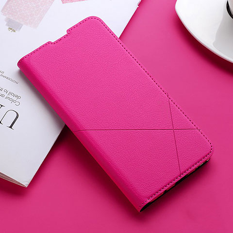 Handytasche Stand Schutzhülle Leder Hülle L02 für Oppo K5 Pink