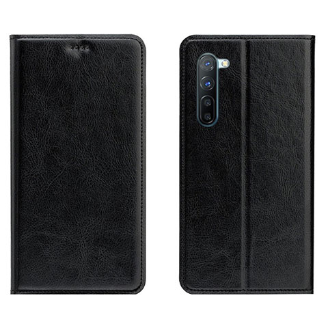 Handytasche Stand Schutzhülle Leder Hülle L02 für Oppo Reno3 Schwarz