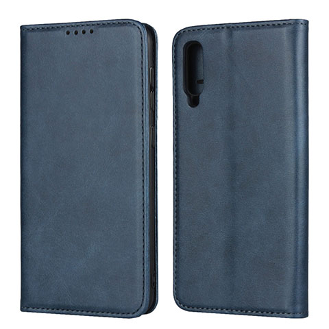 Handytasche Stand Schutzhülle Leder Hülle L02 für Samsung Galaxy A50 Blau