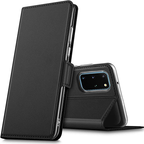 Handytasche Stand Schutzhülle Leder Hülle L02 für Samsung Galaxy S20 Plus 5G Schwarz