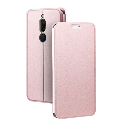 Handytasche Stand Schutzhülle Leder Hülle L02 für Xiaomi Redmi 8 Rosegold