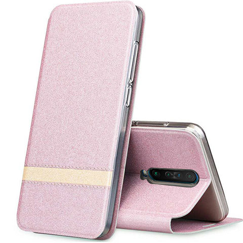 Handytasche Stand Schutzhülle Leder Hülle L02 für Xiaomi Redmi K30 5G Rosegold