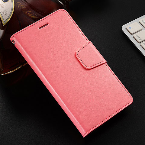 Handytasche Stand Schutzhülle Leder Hülle L03 für Huawei Honor V10 Lite Rosa